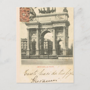 Vintag Italien, Milano, Arco della tempo, 1894 Postkarte