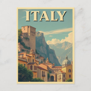 Vintag Italien Retro Italienische Reise Postkarte