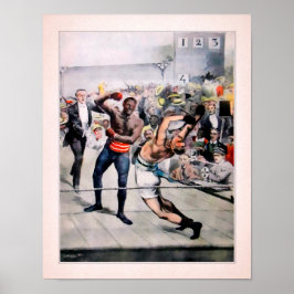 Vintag-Italienisch Johnson Jeffries Illustration Poster