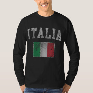 Vintag Italienische Flagge Italien Männer Frauen K T-Shirt
