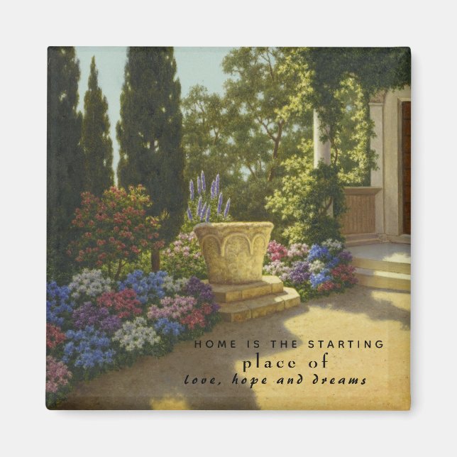 Vintag Ivan Choultse Jardin Villa Cypris Magnet (Vorne)