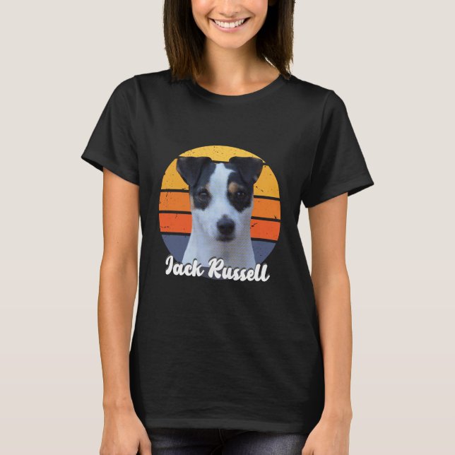 Vintag Jack Russell Dog Tshirt - Jack Russell Mama (Vorderseite)