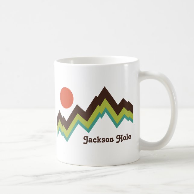 Vintag Jackson Hole Kaffeetasse (Rechts)
