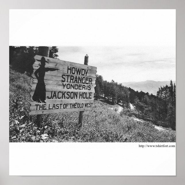 Vintag Jackson Hole Poster (Vorne)