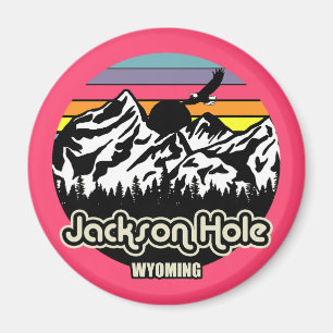 Vintag Jackson Hole Wyoming Magnet