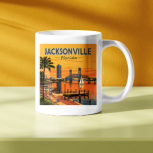Vintag Jacksonville Florida Kaffeetasse