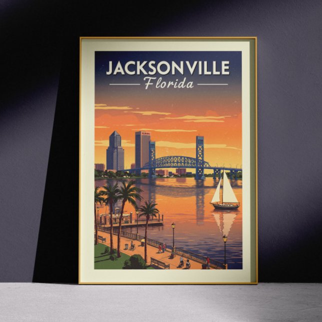 Vintag Jacksonville Florida Poster (Von Creator hochgeladen)