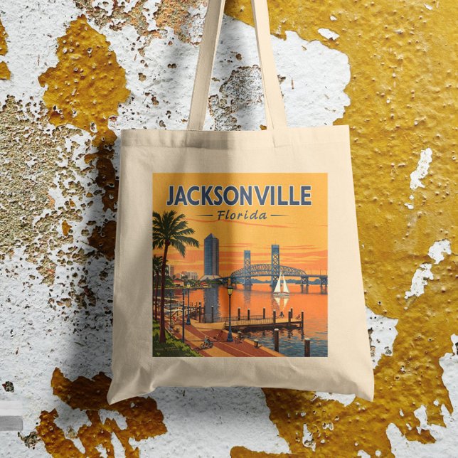 Vintag Jacksonville Florida Tragetasche (Von Creator hochgeladen)