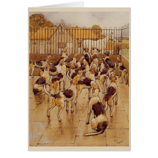 Vintag - Jagd-Jagdhunde, (Vorne)