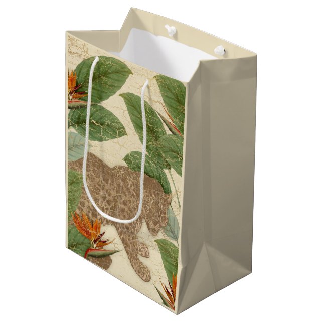 Vintag Jaguar Mittlere Geschenktüte (Vorderseite Schrägansicht)