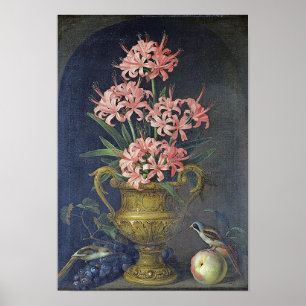 Vintag Jakob Bogdani Eine Vase der Blume Poster