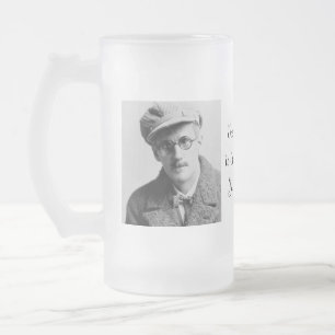 Vintag James Joyce Portrait Mattglas Bierglas