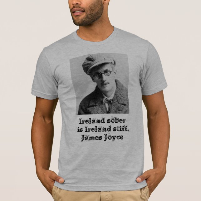 Vintag James Joyce Portrait T-Shirt (Vorderseite)