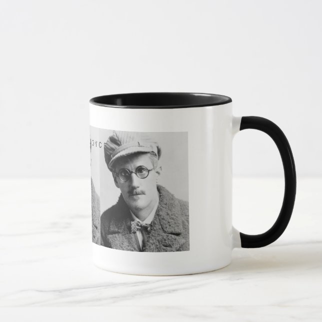Vintag James Joyce Portrait Tasse (Rechts)