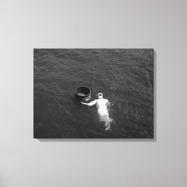 Vintag Japan Mie Mikimoto Island Pearl Divers Leinwanddruck (Vorderseite)