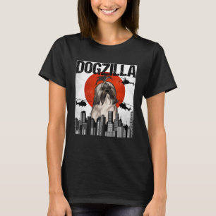 Vintag Japanisch Dogzilla Lhasa Apsos T-Shirt