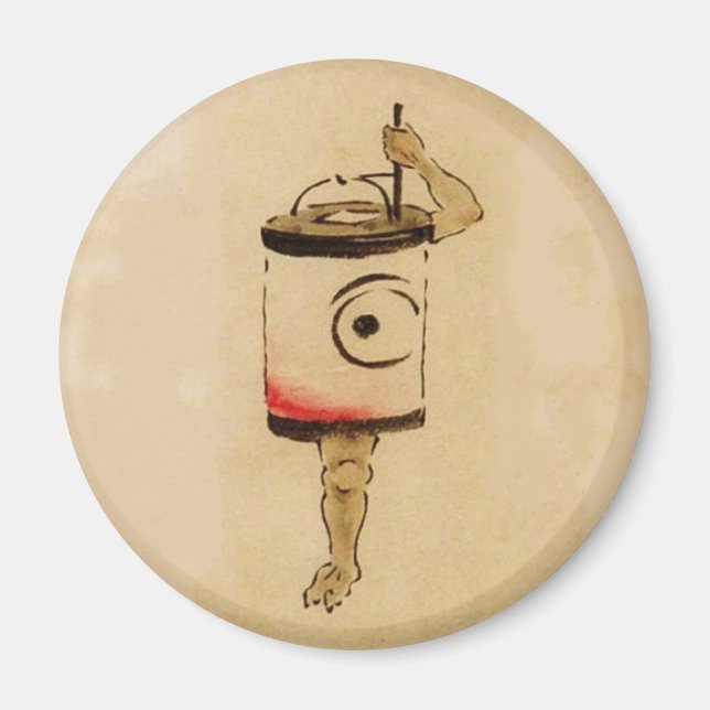 Vintag Japanisch Lantern Ghost Yokai Magnet (Vorne)