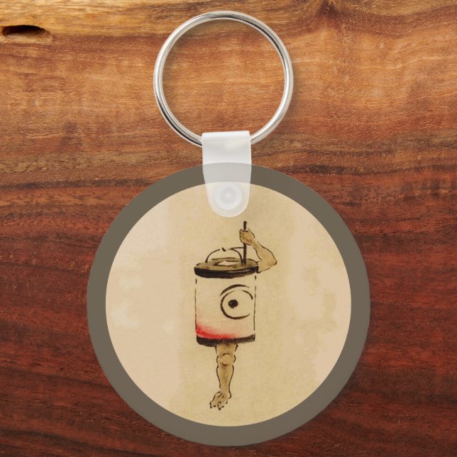 Vintag Japanisch Lantern Ghost Yokai Schlüsselanhänger (Vorderseite)