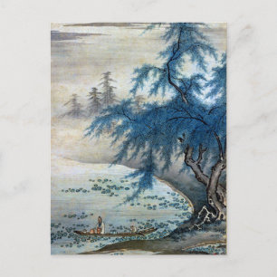 Vintag Japanisch Zhou Maoshu schätzt Lotuses Postkarte