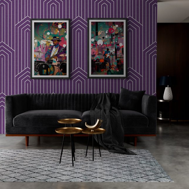 Vintag Jazz Club Musician spielt Gitarre Poster (Von Creator hochgeladen)