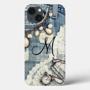 Vintag Jeans Viktorianisch Lace Pocket IPhone 6 Fa Case-Mate iPhone Hülle