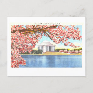 Vintag Jefferson Memorial, Washington, DC, Postkarte