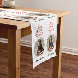 Vintag Jesus frohe Weihnachten Kurzer Tischläufer