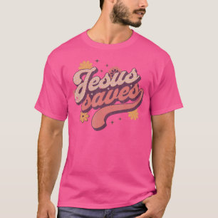 Vintag Jesus Rette 60er Retro Christlich T-Shirt
