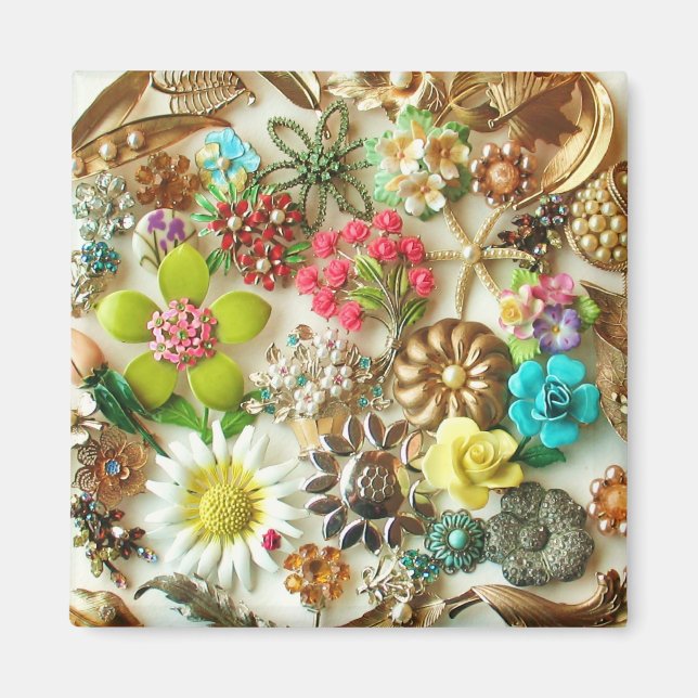 Vintag Jewels Floral Magnet (Vorne)