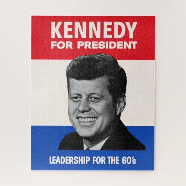 Vintag JFK Kennedy für die Präsidentschaftskampagn Puzzle (Vertikal)