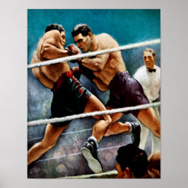 Vintag Joe Lewis / Max Schmeling Art Poster