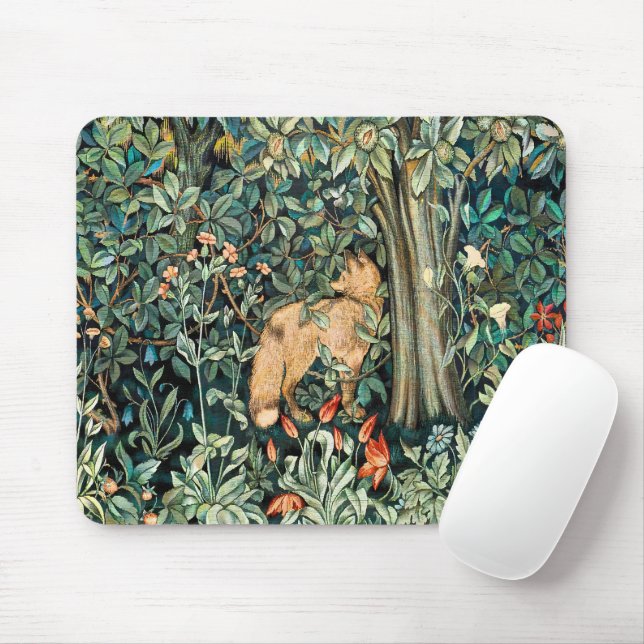 Vintag John Dearle "Greenery" - Blume und Fuchs vo Mousepad (Mit Mouse)