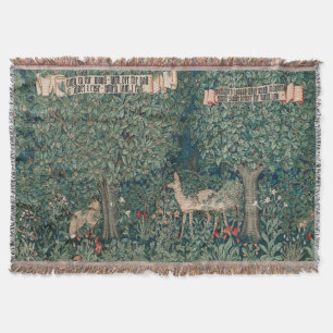 Vintag John Dearle "Greenery" Deer & Fox Decke