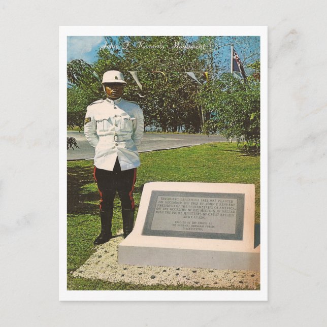 Vintag John F. Kennedy Postkarte (Vorderseite)
