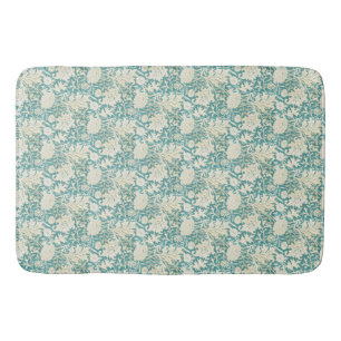Vintag John Henry Dearle Aqua Floral Pattern Badematte