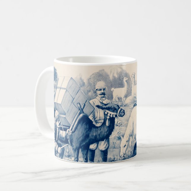 Vintag John Robinson Circus Poster Kaffeetasse (Vorderseite Links)