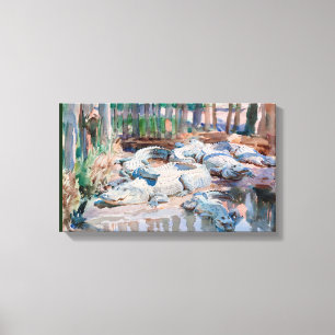 Vintag John Singer Sargent Muddy Alligator Leinwanddruck