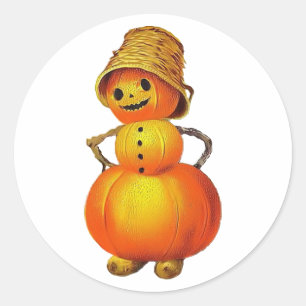 Vintag Jolly Pumpkin Sticker