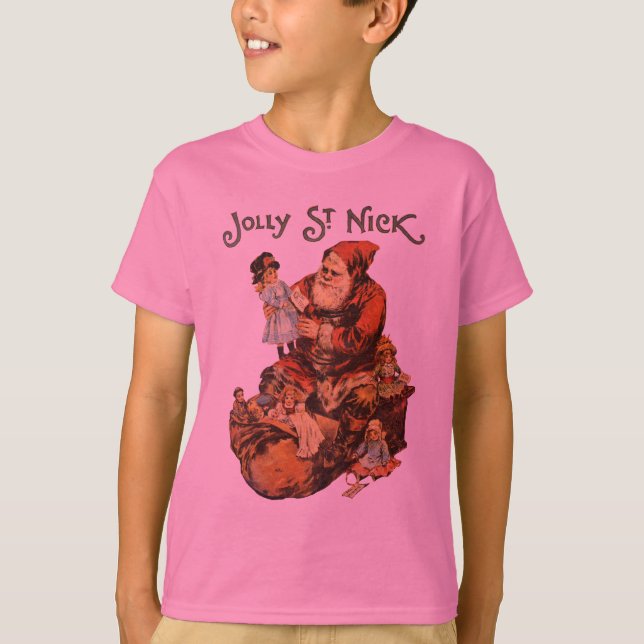 Vintag Jolly St. Nick T-Shirt (Vorderseite)