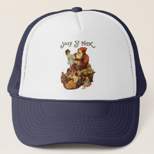 Vintag Jolly St. Nick Truckerkappe