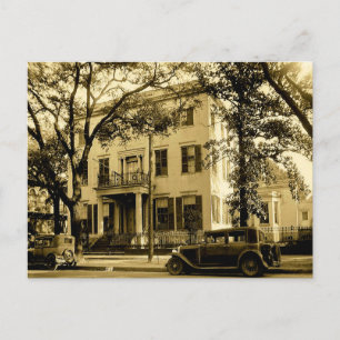 Vintag Jonathan Emanuel Mansion, Mobile Alabama Postkarte
