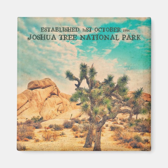 Vintag Joshua Tree Kühlschrankmagnet Magnet (Vorne)