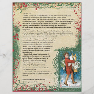 Vintag Joyous Shopper Weihnachtsbrief