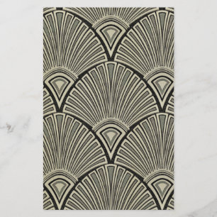 Vintag, Jugendstil, beige, grau, Art Deko, französ Briefpapier