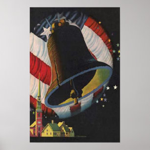 Vintag Juli 4. Poster