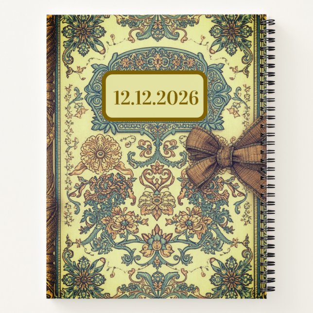 Vintag Junk Journal Notizbuch (Rückseite)