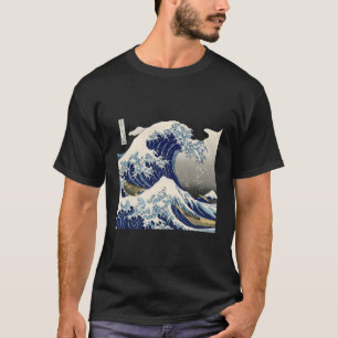 Vintag Kanagawa Die große Welle japanischer Kunst T-Shirt