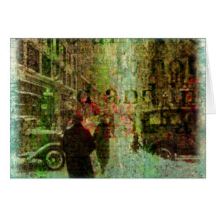 Vintag Kansas City Grunge Collage, Jeden Anlaß
