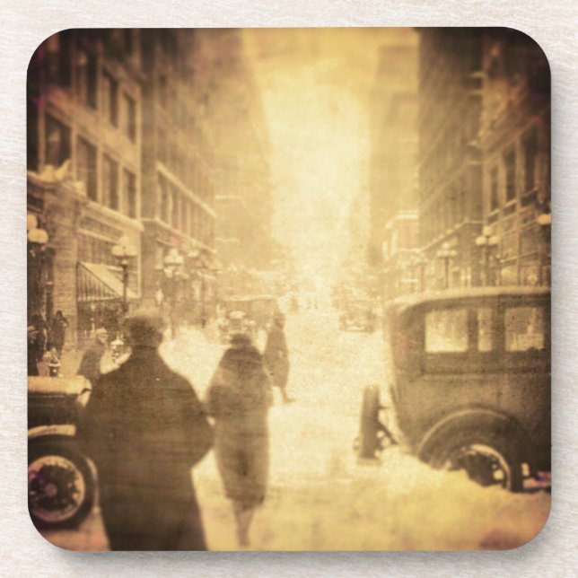 Vintag Kansas City Untersetzer (Vorderseite)