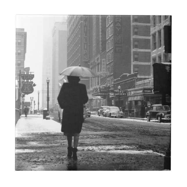 Vintag Kansas City West 12th Street Fliese (Vorderseite)